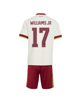 Billige Fotballdrakt Spania Nico Williams #17 Replika Bortedraktsett Barn VM 2026 Kortermet (med bukser)